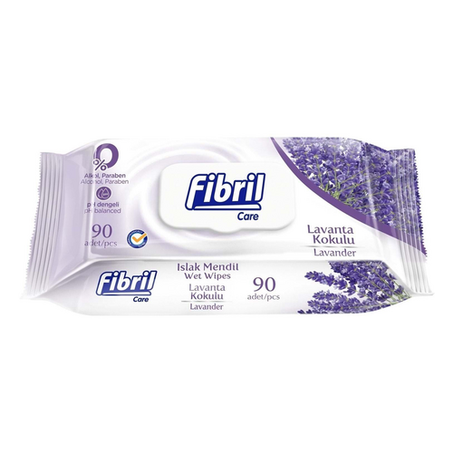 Fibril Islak Havlu Mendil 90 Yaprak Lavanta Plastik Kapaklı Tekli Pk - Fibril ürünü