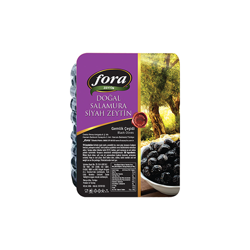 Fora Doğal Salamura Siyah Zeytin Vakumlu (200 g) - Fora ürünü