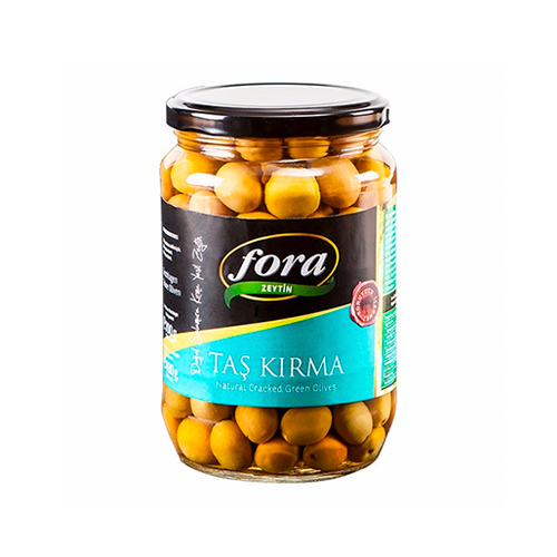Fora Taş Kırma Doğal Yeşil Zeytin (400 g) - Fora ürünü