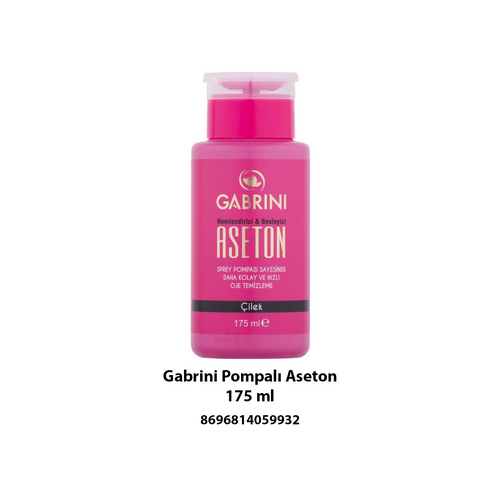Gabrini Pompalı Aseton - 175 ml (Çilek) - Gabrini ürünü
