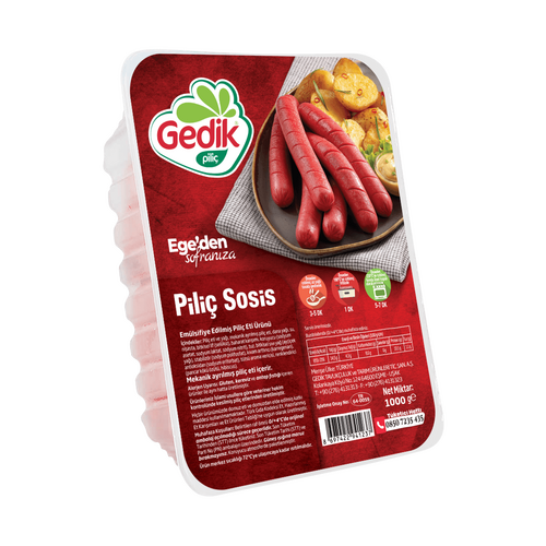 Gedik Piliç Uzun Sosis 1000 g - Gedik ürünü