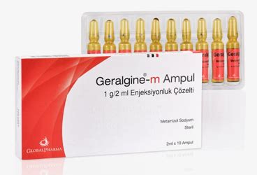 Global Pharma Geralgine-M 1000 mg/2 ml 10 Ampül - Global Pharma ürünü