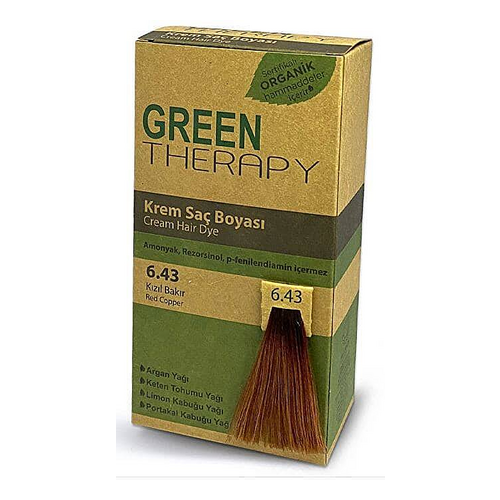 Green Therapy Krem Saç Boyası 6.43 Kızıl Bakır - Green Therapy ürünü