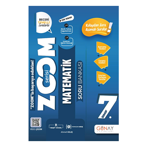 Günay Yayınları 7. Sınıf Zoom Serisi Matematik Soru Bankası - Günay Yayınları ürünü
