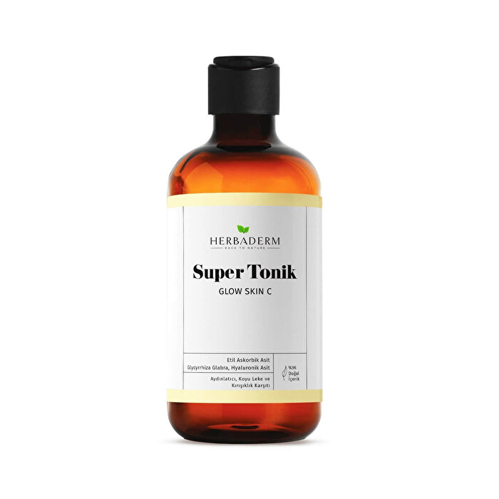 Herbaderm Glow Skin C Aydınlatıcı, Leke ve Kırışıklık Karşıtı Super Tonik 250 ml