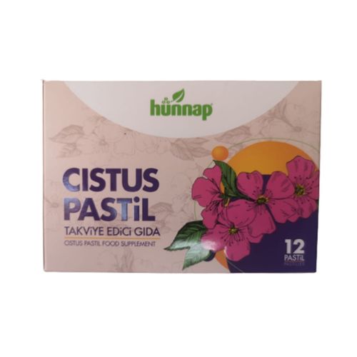 Hünnap Cistus Pastil Takviye Edici Gıda 12 Adet