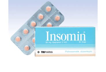 Tripharma İlaç Insomin 50 mg 30 Draje