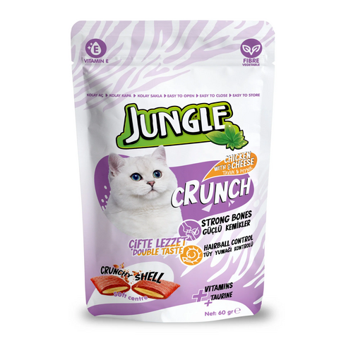 Jungle Crunch Kedi Ödül ( Tüy Yumağı Kontrolü ) 60 g - Jungle ürünü