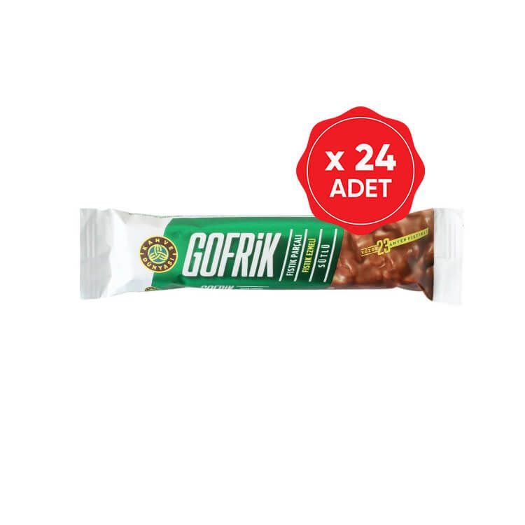 Kahve Dünyası Gofrik Antep Fıstıklı Sütlü 33 Gr x 24 Adet