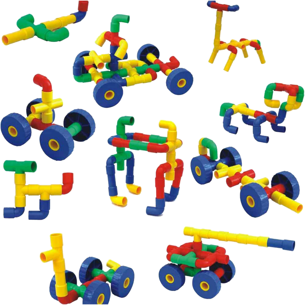King Kids Tekerlekli Boru 72 Parça Lego