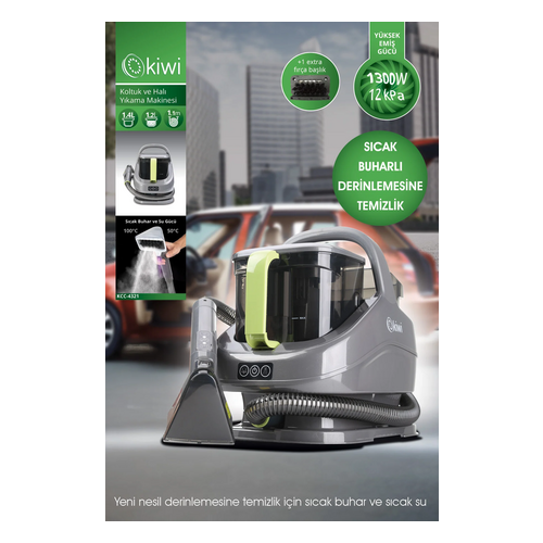 Kiwi KCC-4321 Buharlı Koltuk ve Halı Yıkama Leke Çıkartma Makinesi - Kiwi ürünü