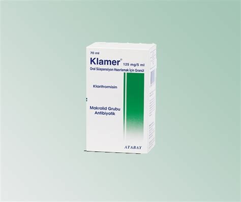 Atabay İlaç Klamer Şurup 125 mg 70 ml