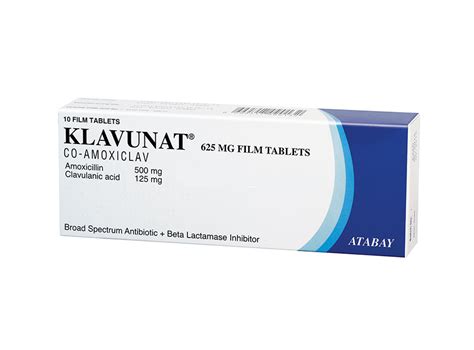 Atabay İlaç Klavunat 625 mg 10 Tablet