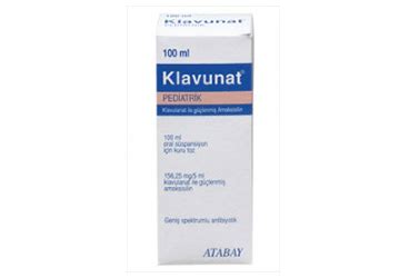 Atabay İlaç Klavunat Şurup 156.2 mg 100 ml