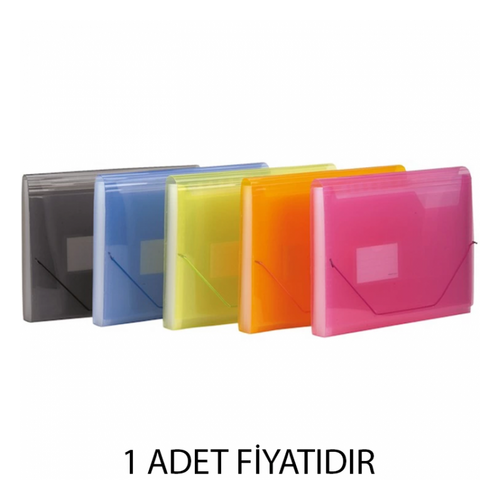 Kraf F4302 Lastikli Körüklü Dosya A4 13 Cep Mavi - Kraf ürünü