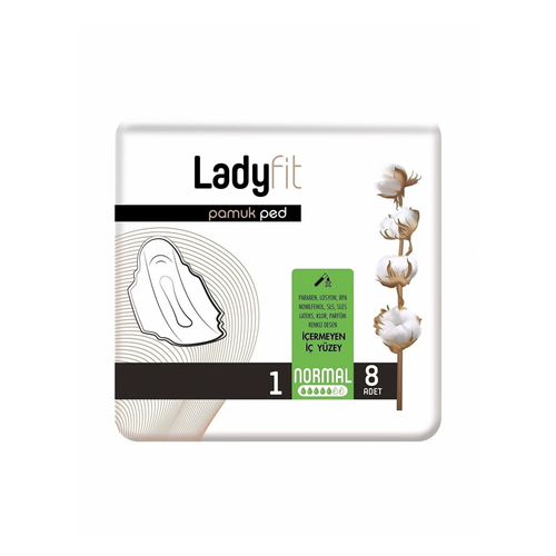 LadyFit Pamuk Ped Normal 8 li - Lady Fit ürünü