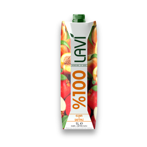 Lavi %100 Meyve Suyu Elma Şeftali 1 L - Lavi ürünü