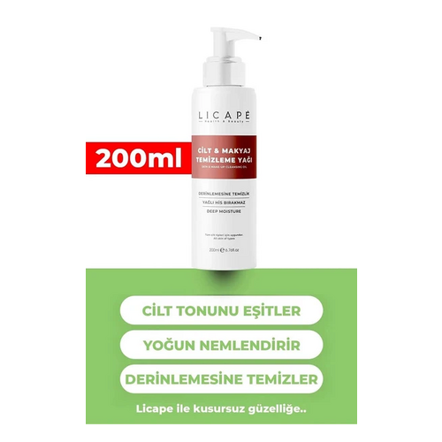Licape İki Aşamalı Cilt Ve Makyaj Temizleme Yağı 200 ml - Licape ürünü