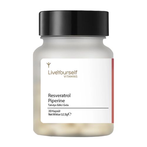 LiveYourself Resveratrol Piperine Takviye Edici Gıda 30 Kapsül - LiveYourself ürünü