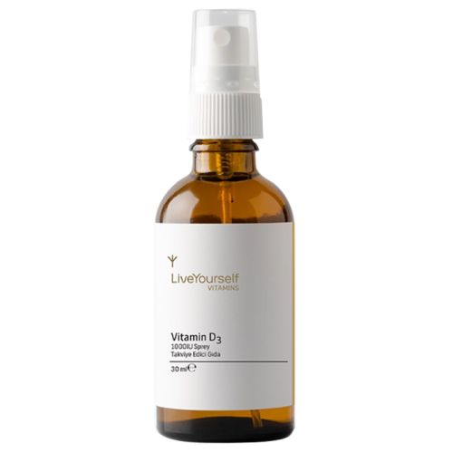 LiveYourself Vitamin D3 1000 IU Sprey Takviye Edici Gıda 30 ml - LiveYourself ürünü