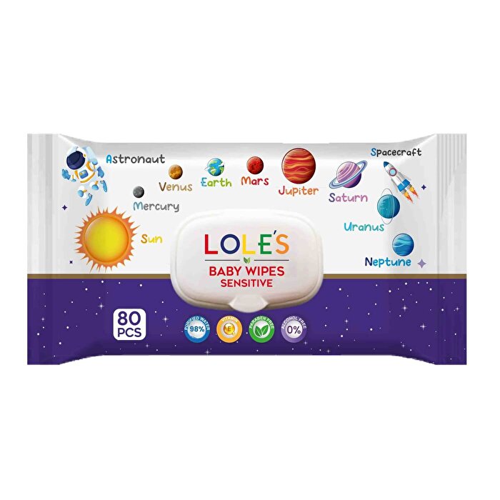 Lole's Bebek Sensitive Islak Mendil 80'li - Lole's ürünü