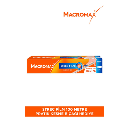 Macromax Streç Film 100 M Kesme Bıçağı Hediyeli - Macromax ürünü