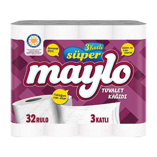 Maylo 3 Katlı Tuvalet Kağıdı (32'li)