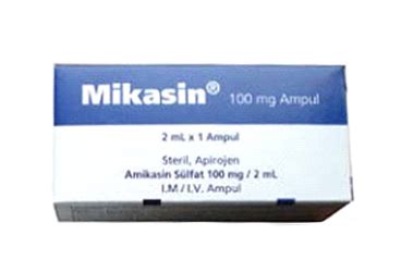 Farmalas İlaç Mikasin 100 mg/2 ml IM /IV 1 Ampül - Farmalas İlaç ürünü