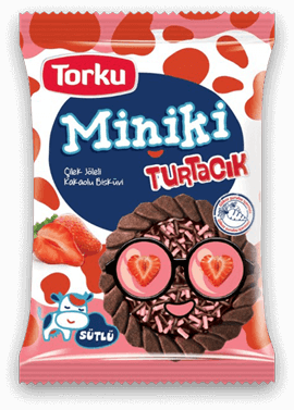 Torku Miniki Çilek Jöleli Kakaolu Bisküvi 25 gr