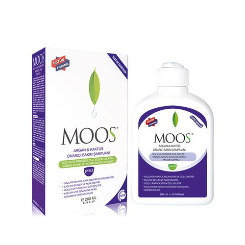 Moos Argan ve Kaktüs Onarıcı Bakım Şampuanı 200 ml - Moos ürünü