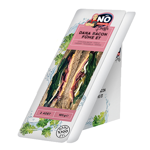Mr. NO Fresh Dana Bacon Füme Etli Sandviç (185 g) - Mr. NO ürünü