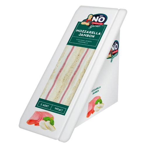 Mr. NO Gurme Mozzarella Peynirli ve Dana Jambonlu Sandviç (145 g) - Mr. NO ürünü