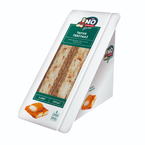 Mr. NO Gurme Tavuk Teriyaki Sandviç (220 g) - Mr. NO ürünü