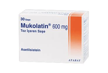 Atabay İlaç Mukolatin 600 mg 30 Saşe