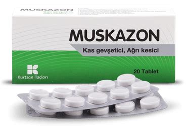 Kurtsan İlaç Muskazon 250/300 mg 20 Tablet