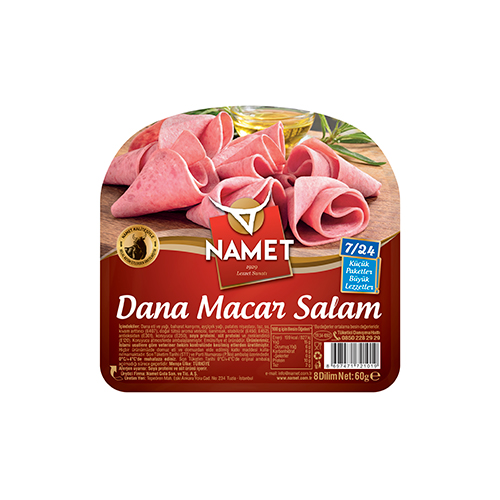 Namet Dilimli Dana Macar Salam 7/24 (60 g)