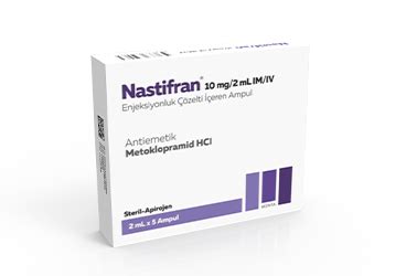 Menta Pharma Nastifran 10 mg/2 ml 5 Ampül - Menta Pharma ürünü