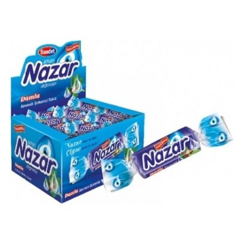Nazar Damla Sakızı Aromalı Şekersiz Sakız 100'lü Paket - Nazar ürünü