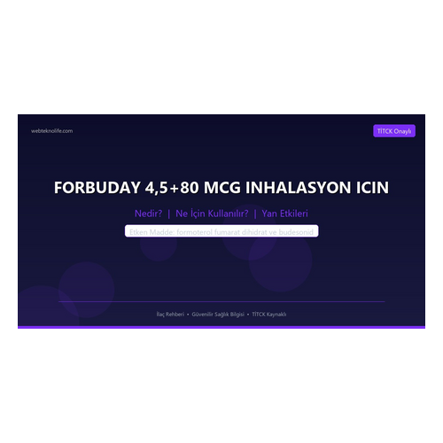 Neutec İlaç Forbuday 4.5+80 mcg 60+60 Kapsül