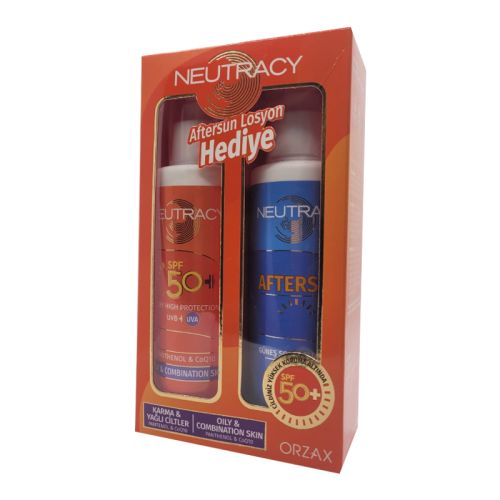 Neutracy Karma ve Yağlı Ciltler için SPF50+ Güneş Koruyucu Krem 70 ml + Aftersun HEDİYE - Neutracy ürünü