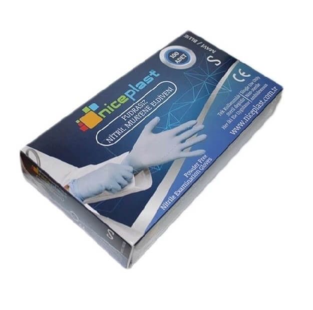 Niceplast Nitril Eldiven Mavi S Boy - Niceplast ürünü