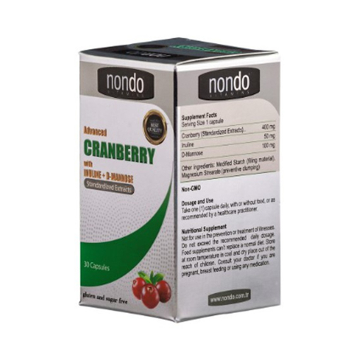 Nondo Vitamins Cranberry 30 Kapsül