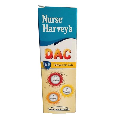Nurse Harveys Dac Multi Vitamin Damla Portakal Aromalı 30ml - Nurse Harveys ürünü