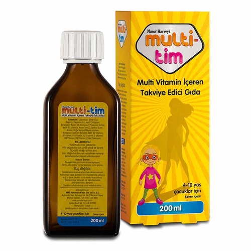 Nurse Harveys Multi-Tim Multi Vitamin İçeren Takviye Edici Gıda 200 ml