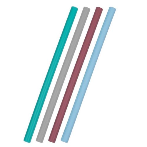 OiOi Tekrar Kullanılabilir Silikon Pipet 6Ay+ 4 Adet Mavi Mix