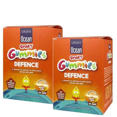 Orzax Ocean Smart Gummies Defence 64 Adet Çiğnenebilir Jel - 1 ALANA 1 BEDAVA