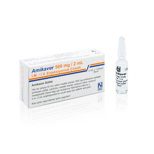 Osel İlaç Amikaver 500 mg 1 Flakon - Osel İlaç ürünü