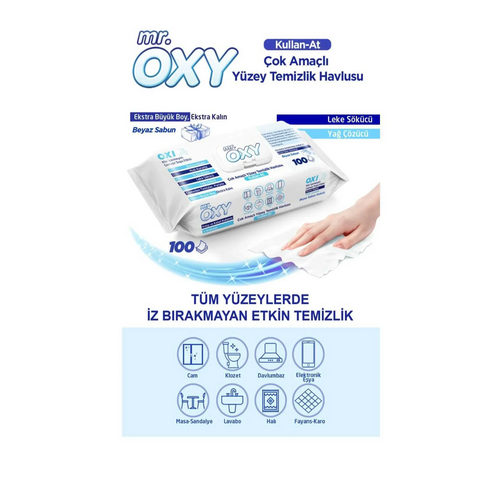 Oxy MR.OXY ÇOK AMAÇLI YÜZEY TEMİZLİK HAVLUSU - Mr.Oxy ürünü