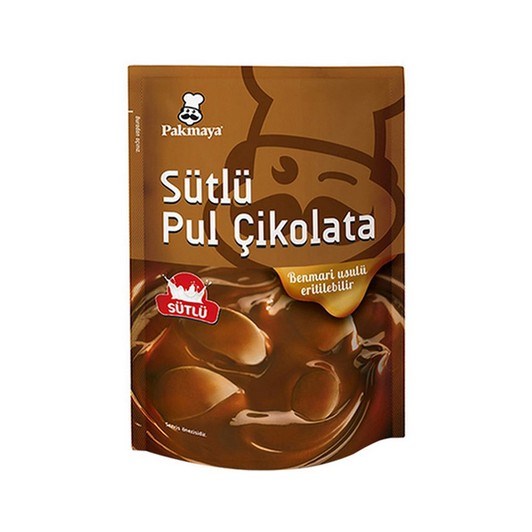 Pakmaya (Toz Tatlı) Pakmaya Sütlü Pul Çikolata 100 gr