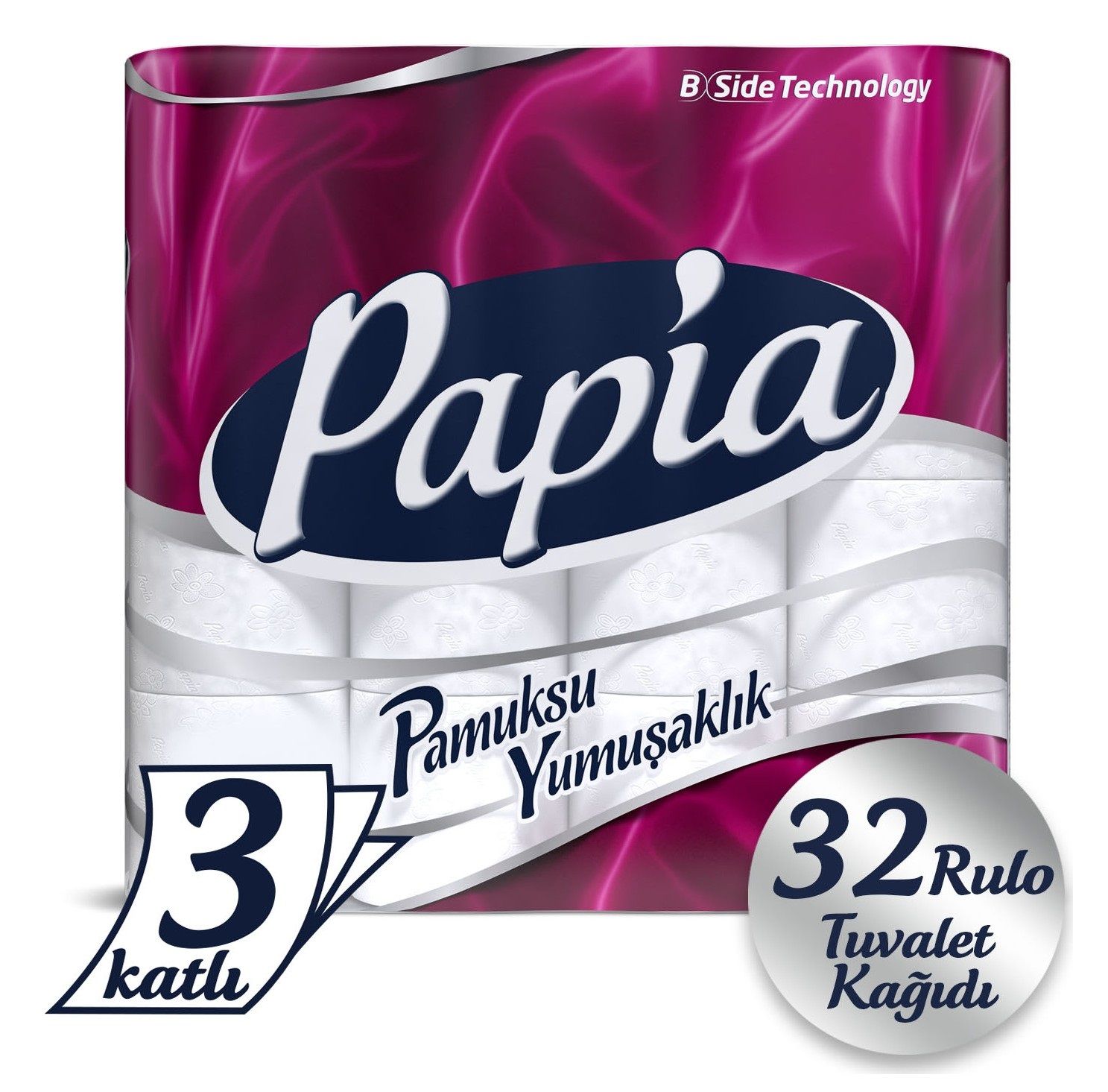 Papia Tuvalet Kağıdı 3 Katlı 32 Rulo
